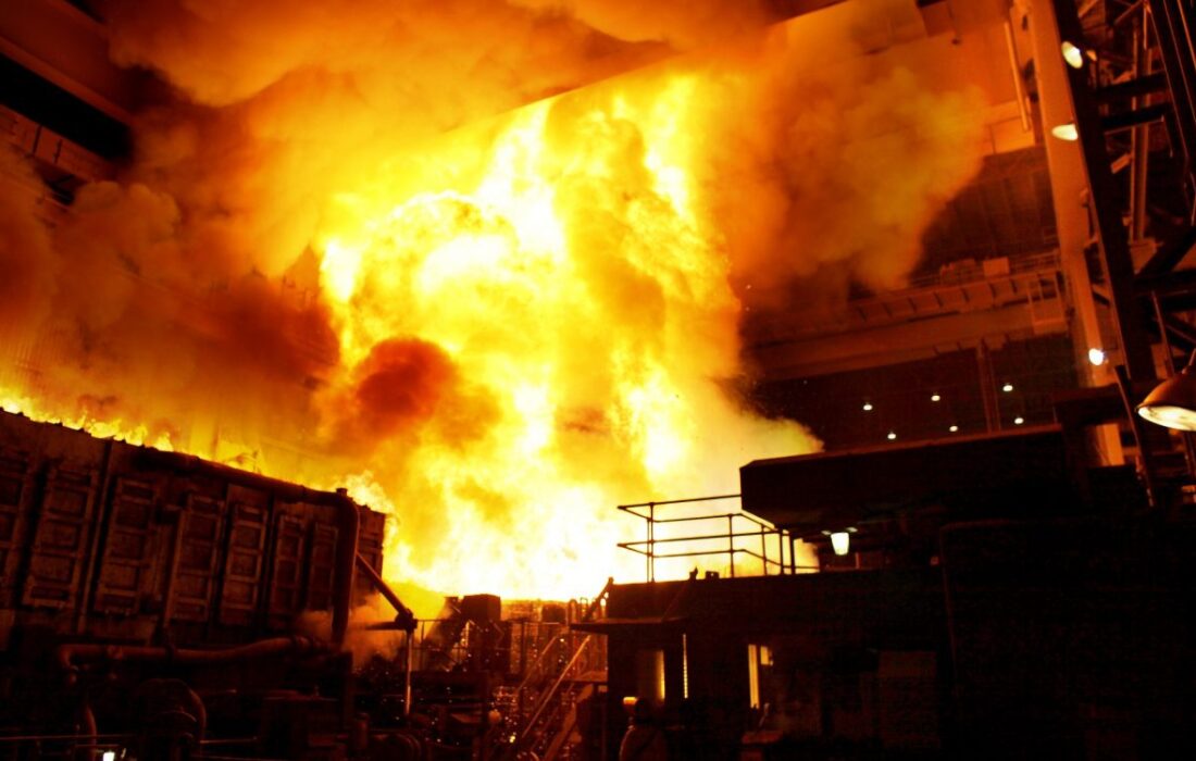 انفجار در کارخانه ذوب فلزات حادثه آفرید