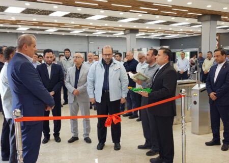 افتتاح ساختمان کنترل زمان و سردرب ورودی شماره یک شرکت فولاد خوزستان