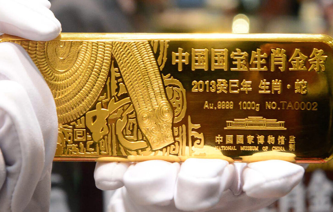 کاهش قیمت طلای چین در راستای افزایش ارائه بسته‌های حمایتی اقتصادی