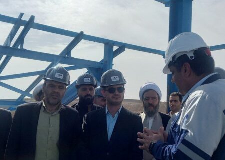 پیشرفت ۵۰ درصدی کارخانه گندله‌سازی کردستان