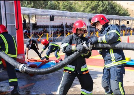 دومین المپیاد علمی و عملیاتی آتش‌نشانان شرکت مس در شهربابک برگزار شد