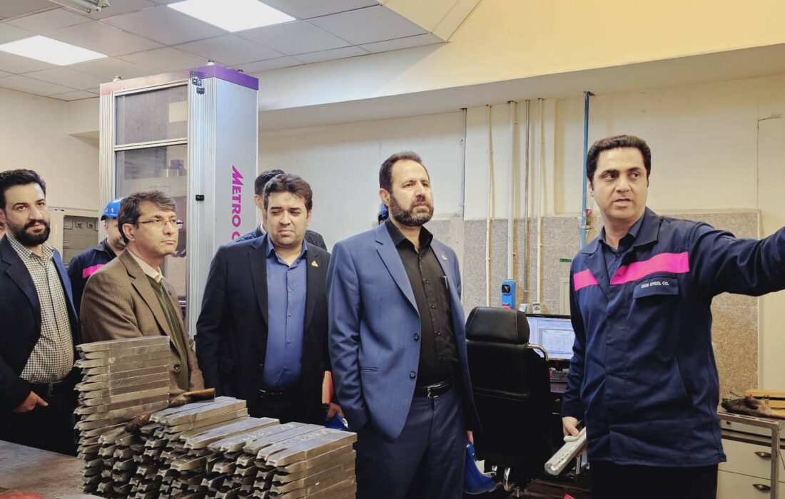 بازدید مدیرعامل شرکت مهندسی و توسعه گاز ایران از خط تولید فولاد اکسین