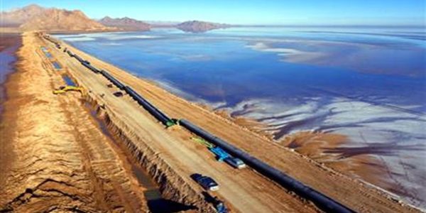 روزهای پایانی پروژه انتقال آب خلیج فارس به شهرستان اردکان