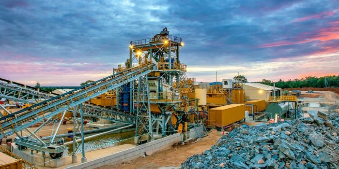 mining.a large scale mining infrastructure in Australia for gold and copper production.