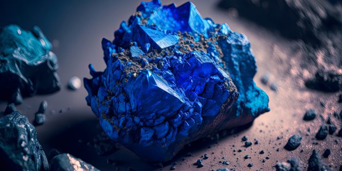 Cobalt, raw mineral. Generative AI
