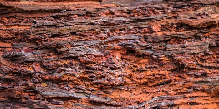 Detail of iron ore from Pilbara region.