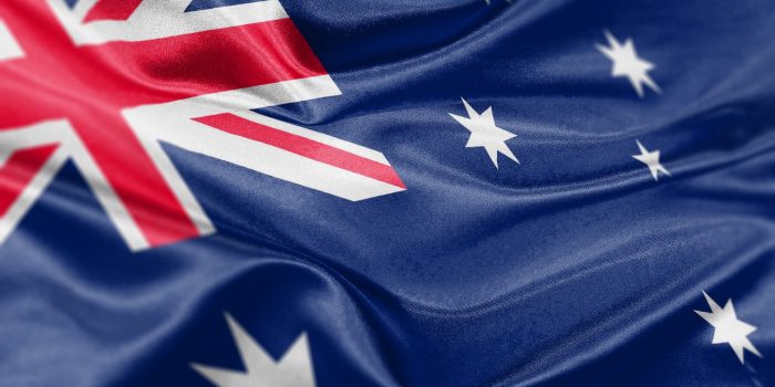 High resolution digital render of Australian flag.