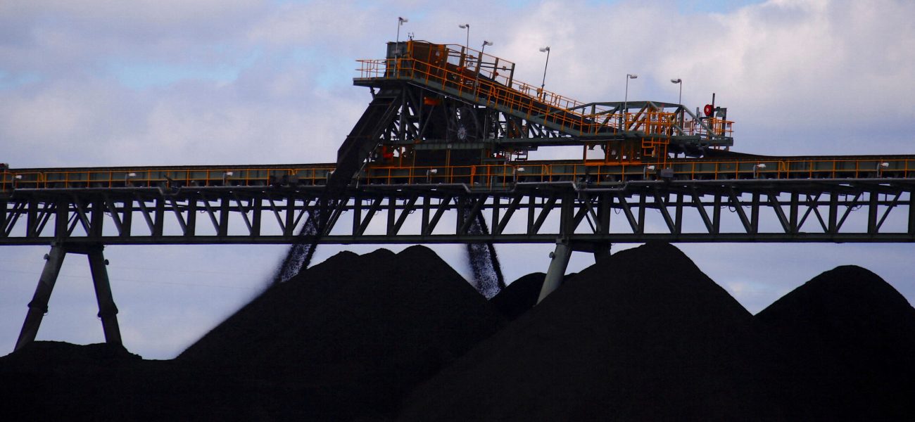 FILE PHOTO: Coal is unloaded onto large piles at the Ulan Coal mines near the central New South Wales rural town of Mudgee in Australia, March 8, 2018. REUTERS/David Gray