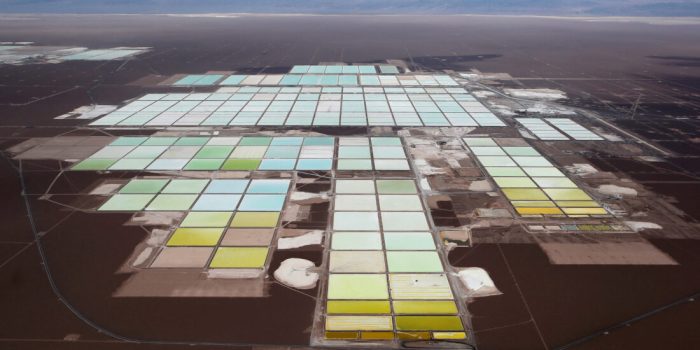 FILE PHOTO: An aerial view shows the brine pools and processing areas of the Soquimich (SQM) lithium mine on the Atacama salt flat in the Atacama desert of northern Chile, January 10, 2013.REUTERS/Ivan Alvarado/File Photo